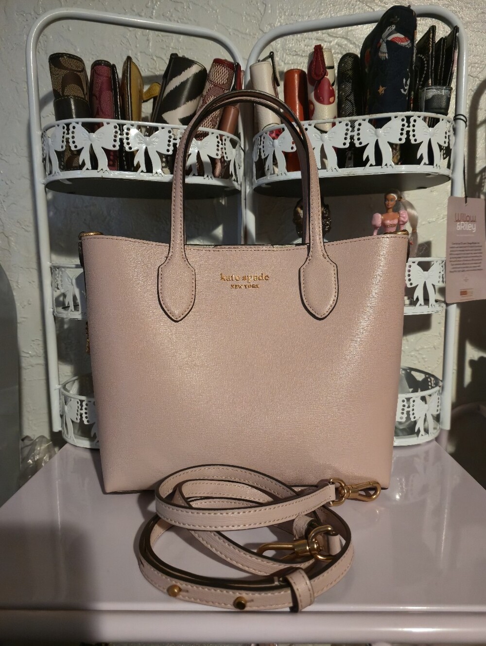 Kate Spade Pale Pink Tote And Wallet